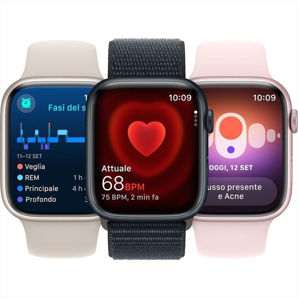 "APPLE - Watch Series 9 GPS Cassa 45mm-Mezzanotte"