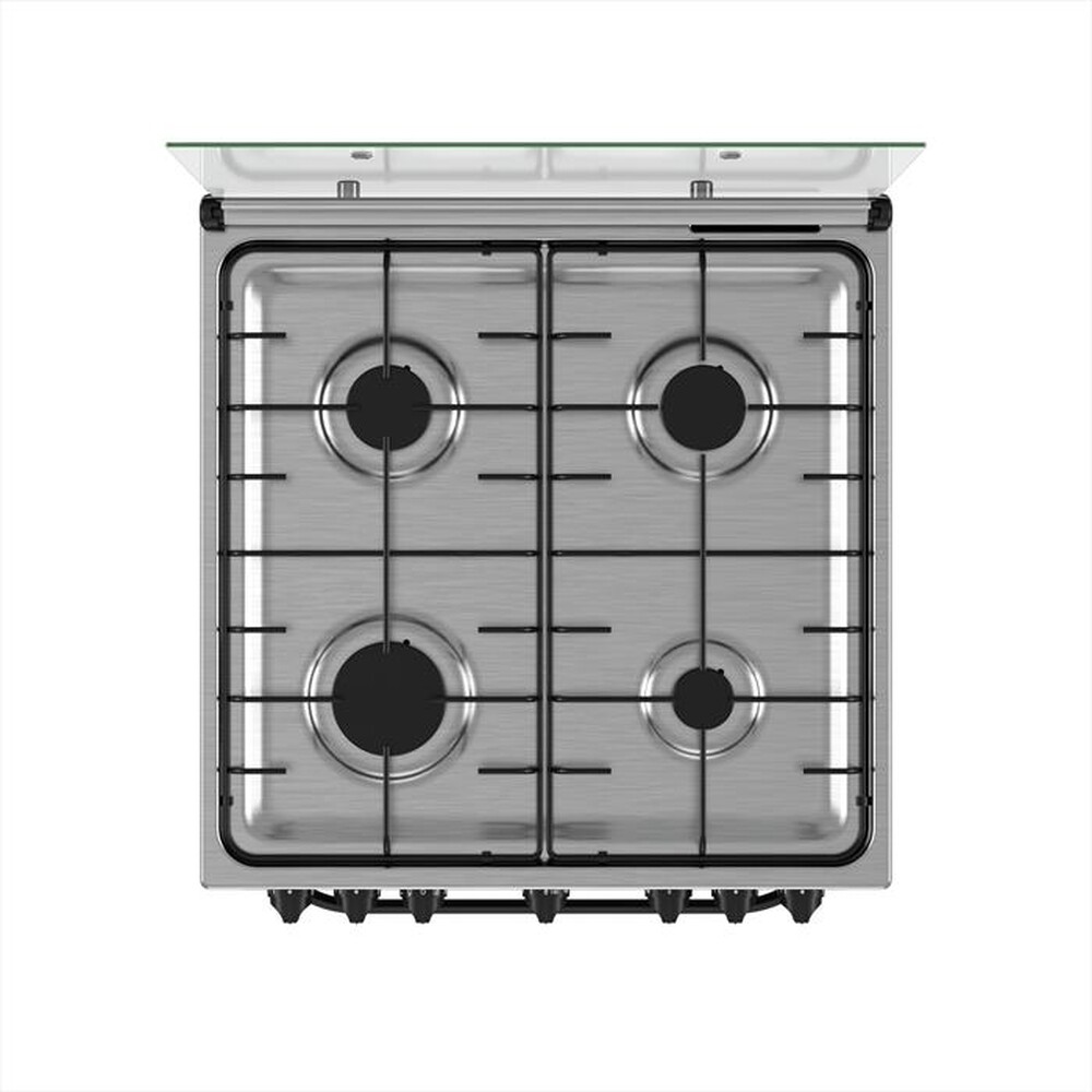 "HOTPOINT ARISTON - Cucina HS68G5PHX/E Classe A-Nero, Acciaio inossidabile"