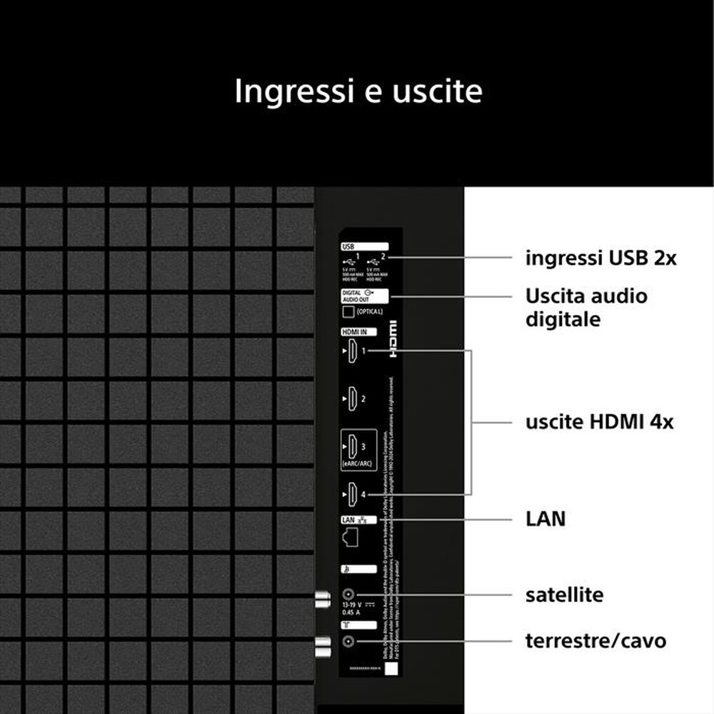 Immagine del prodotto SONY - Smart TV LED UHD 4K 50" K50S25M2PB.CEI-NERO