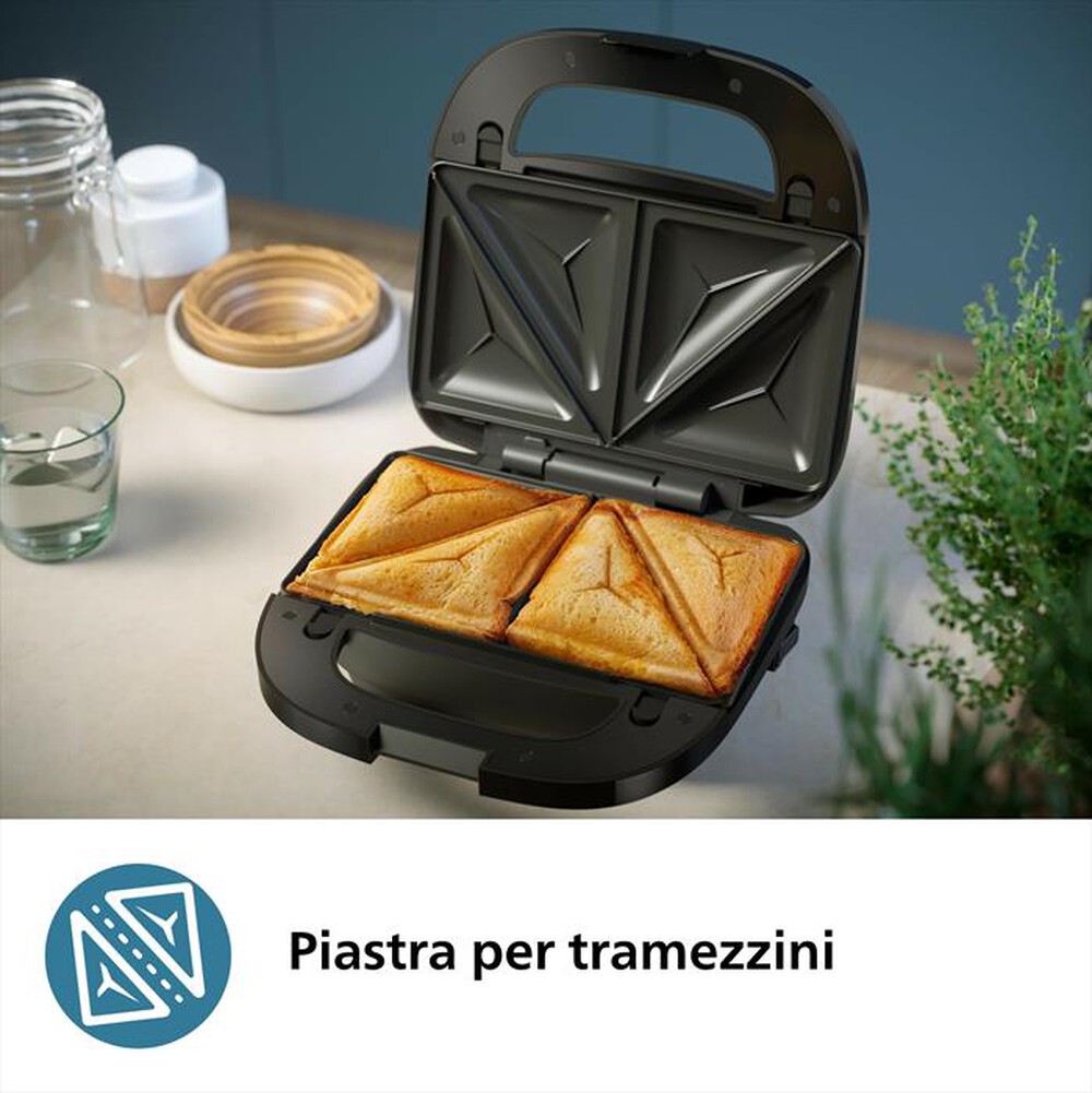 "PHILIPS - Grill SERIES 5000 HD2350/80-Nero/argento"