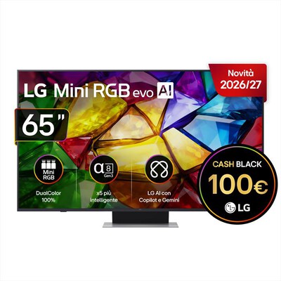 LG - Smart TV Mini LED RGB 4K 65" PRO 65MRGB88B6B-Charcoal Black