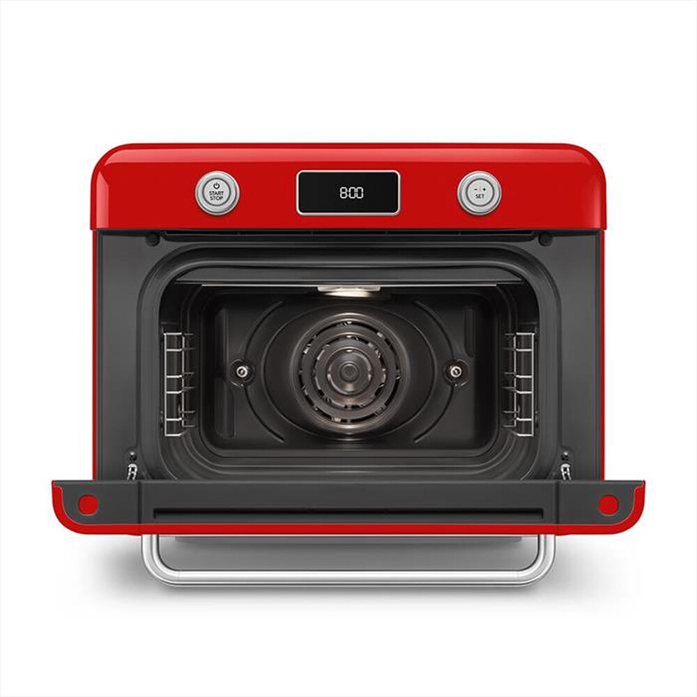 "SMEG - Forno combinato a vapore da appoggio COF01RDEU-Rosso"