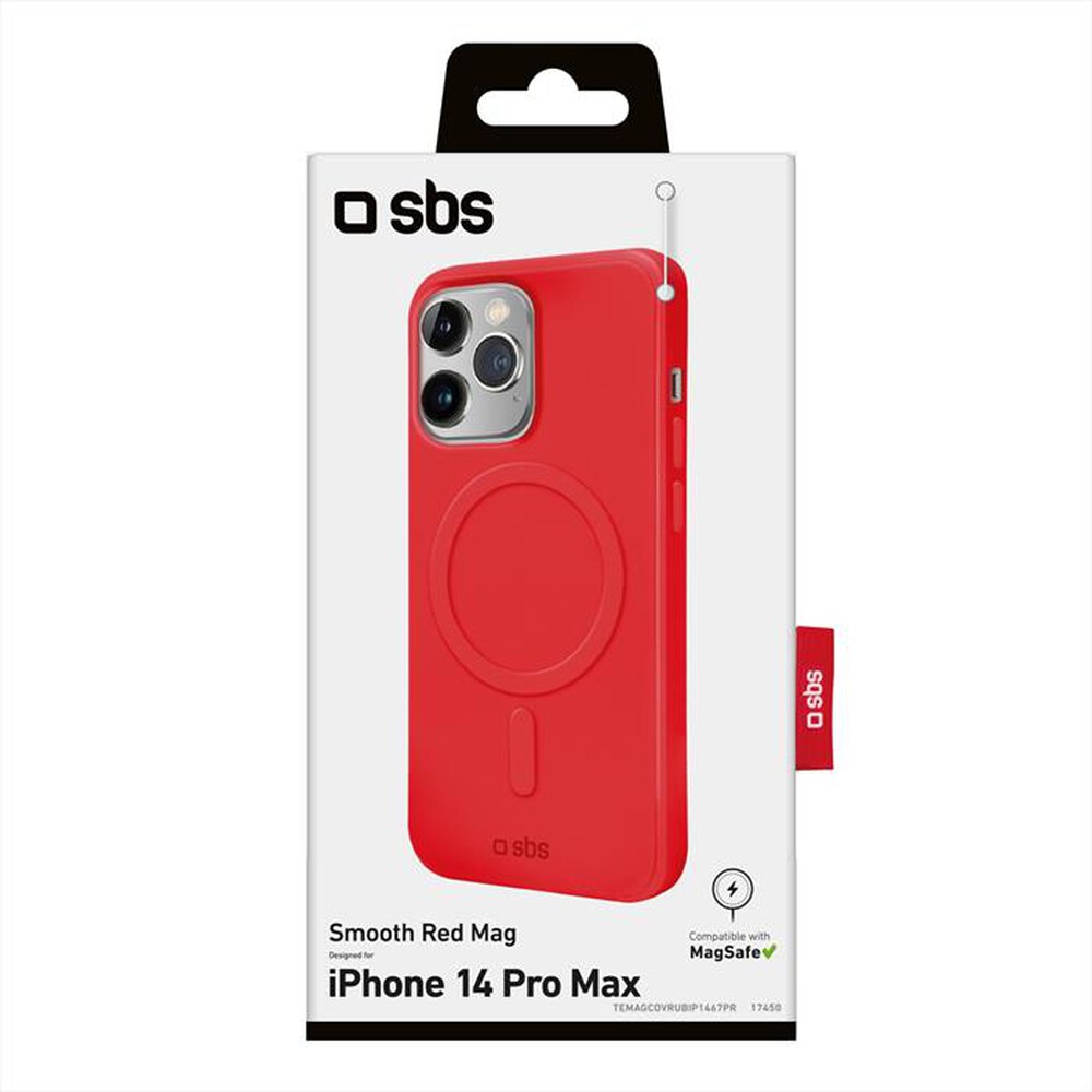 "SBS - Cover TEMAGCOVRUBIP1467PR per iPhone 14 Pro Max-Rosso"