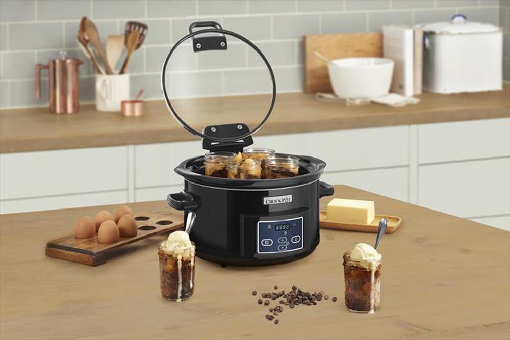 "Crock Pot - SLOW COOKER 4,7 LT COPERCHIO CERNIERA-Black"