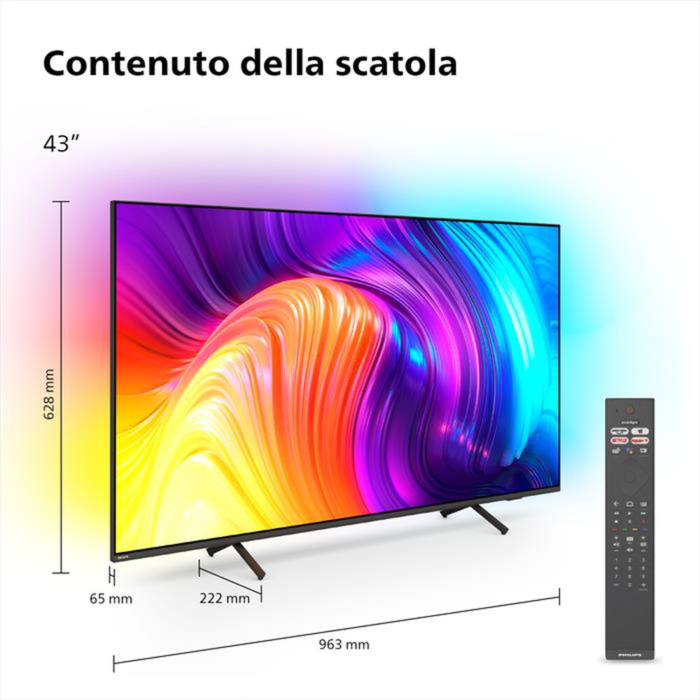 "PHILIPS - Ambilight Smart TV LED UHD 4K 43\" 43PUS8517/12-Antracite"