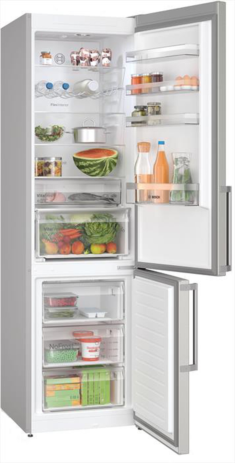"BOSCH - Frigorifero combinato KGN397ICT Classe C-Acciaio anti-impronta"