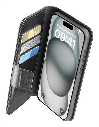 CELLULARLINE - Custodia Book BOOKAG2IPH15MAXK iPhone 15 Plus-Nero