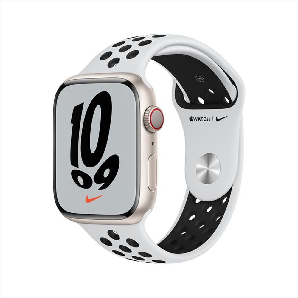 Immagine del prodotto APPLE - Watch NIKE Series 7 GPS+Cellular 45mm Allu-Galassia Sport PlatinoPuroNero