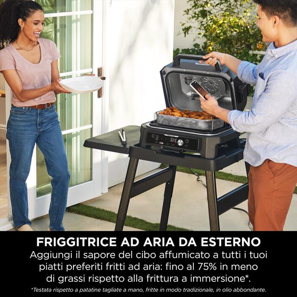 "NINJA - Barbecue elettrico Woodfire Pro Connect XL OG901EU-Blu"