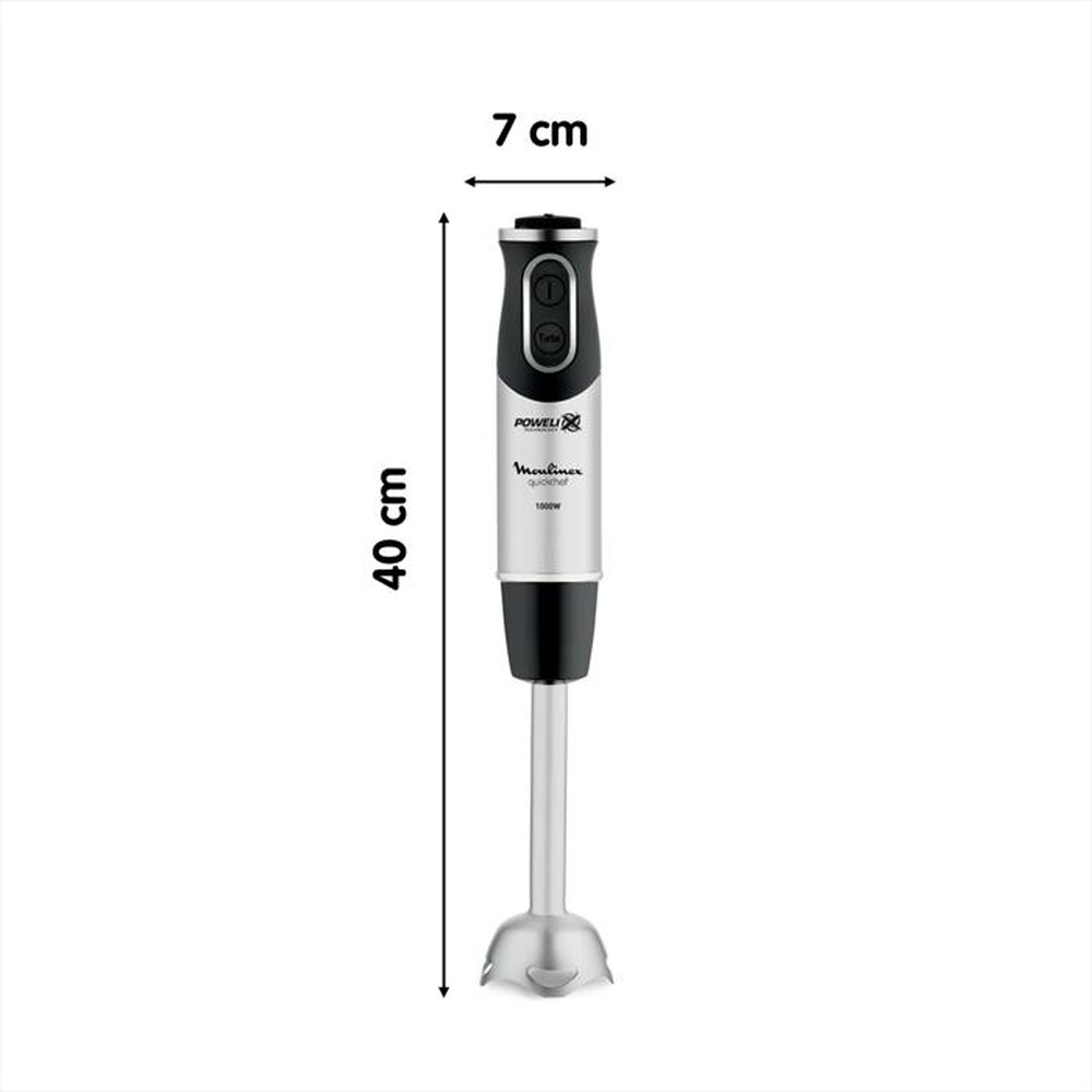 "MOULINEX - DD6578 Quickchef 2in1 Frullatore a Immersione-acciaio inox / nero"