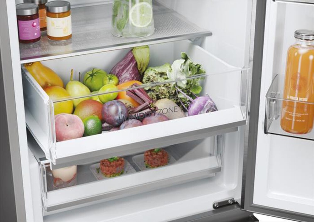 "HAIER - Frigorifero combinato HTW5620DNMG Classe D 414 lt-Argento"