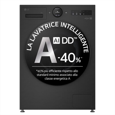 LG - Lavatrice AI DD F4X7013TBB 13 Kg Classe A-Matte Black