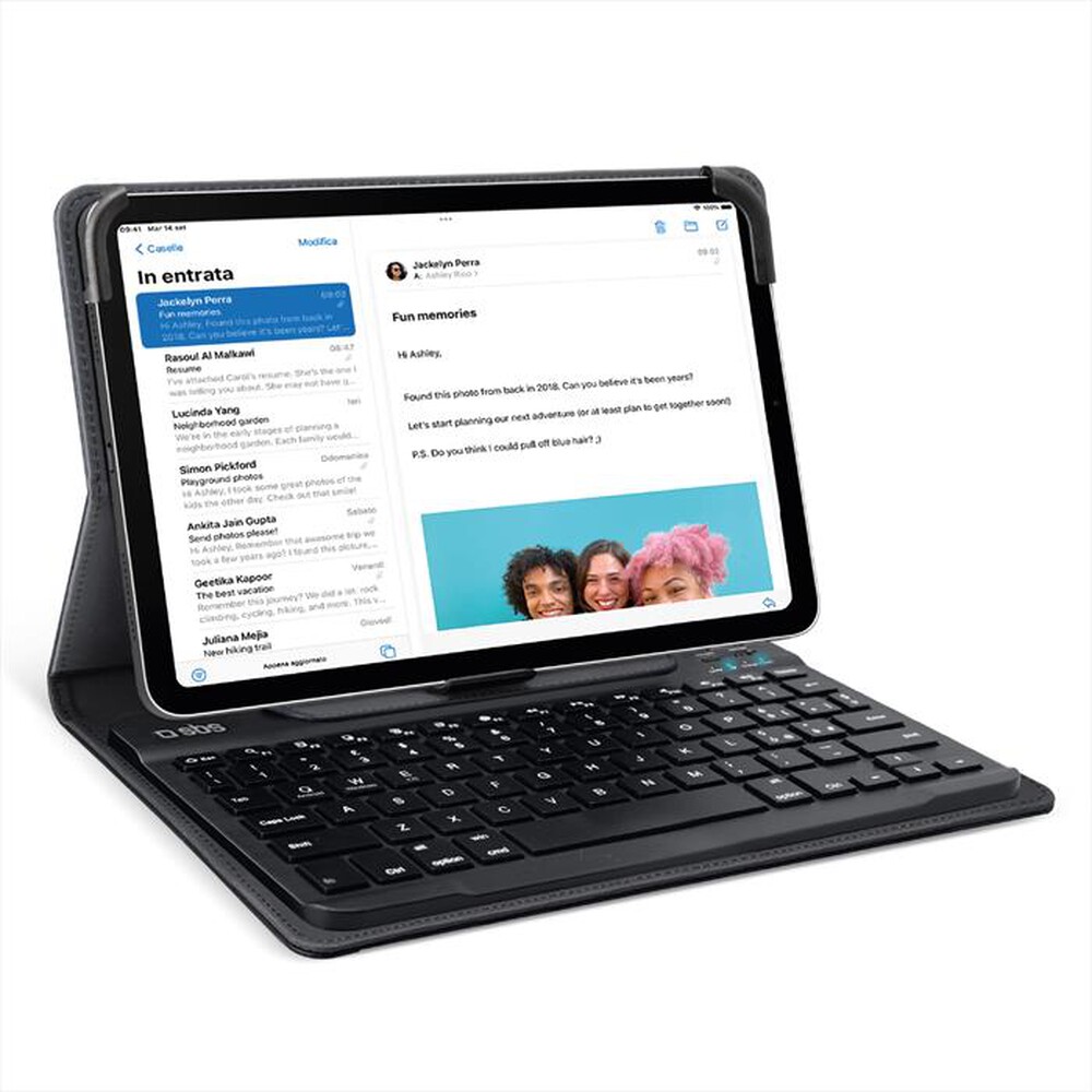 Immagine del prodotto SBS - Universal case + bt Keyboard TABOOKUNIKEYBOARDV-Nero