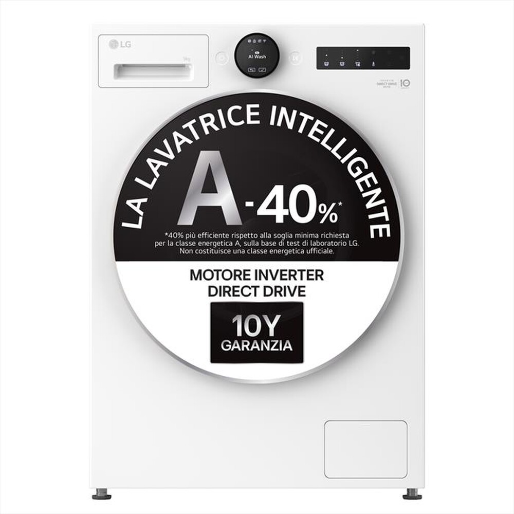 Immagine del prodotto LG - Lavatrice AI DD F4X7009TWB 9 Kg Classe A-Ivory White