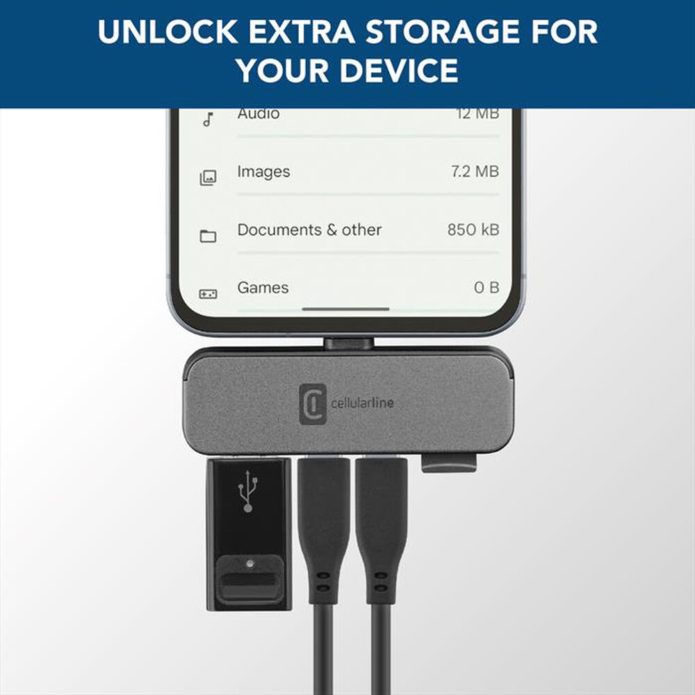 Immagine del prodotto CELLULARLINE - SMARTPHONE HUB 4-Nero