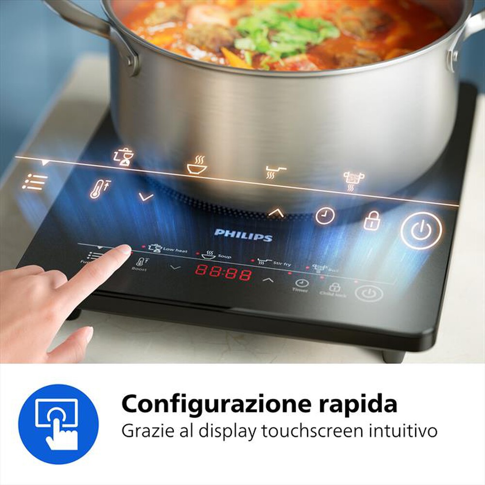Immagine del prodotto PHILIPS - Piastra a induzione SERIE 3000 HD5830/90-Nero