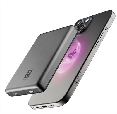 CELLULARLINE - Power Bank PBMAGSLIM10000WIRD-Grigio