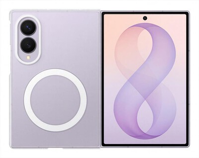 SAMSUNG - Custodia Clear Magnet Case per Galaxy Z Fold8-Transparent