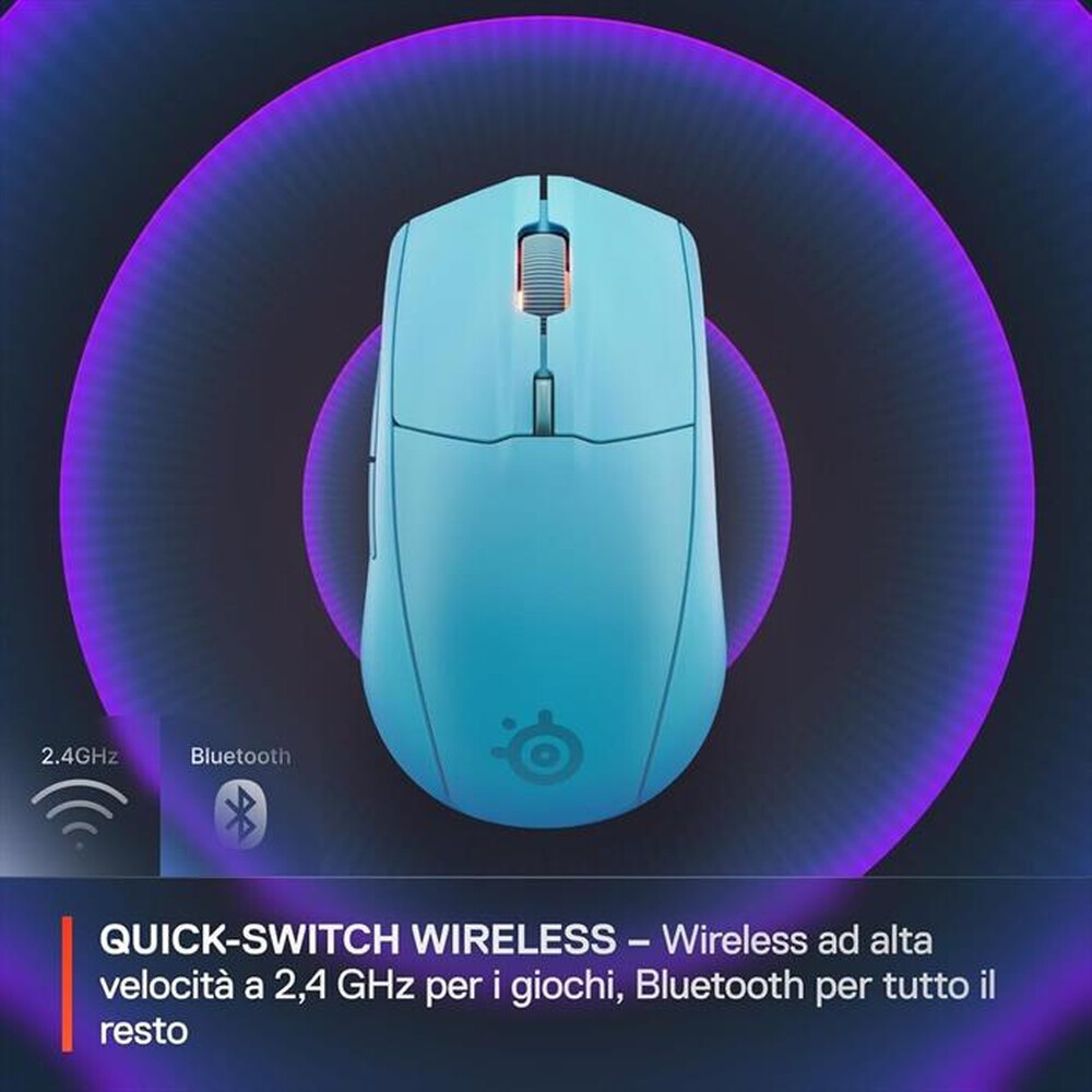 Immagine del prodotto STEELSERIES - Mouse RIVAL 3 WIRELESS GEN 2-Azzurro
