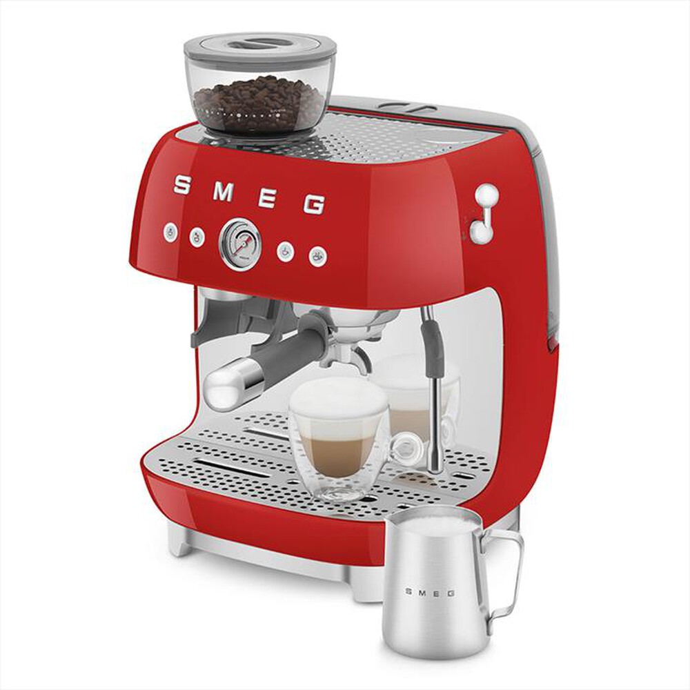 "SMEG - Macchina Caffè Espresso e macinacaffè EGF03RDEU-Rosso"