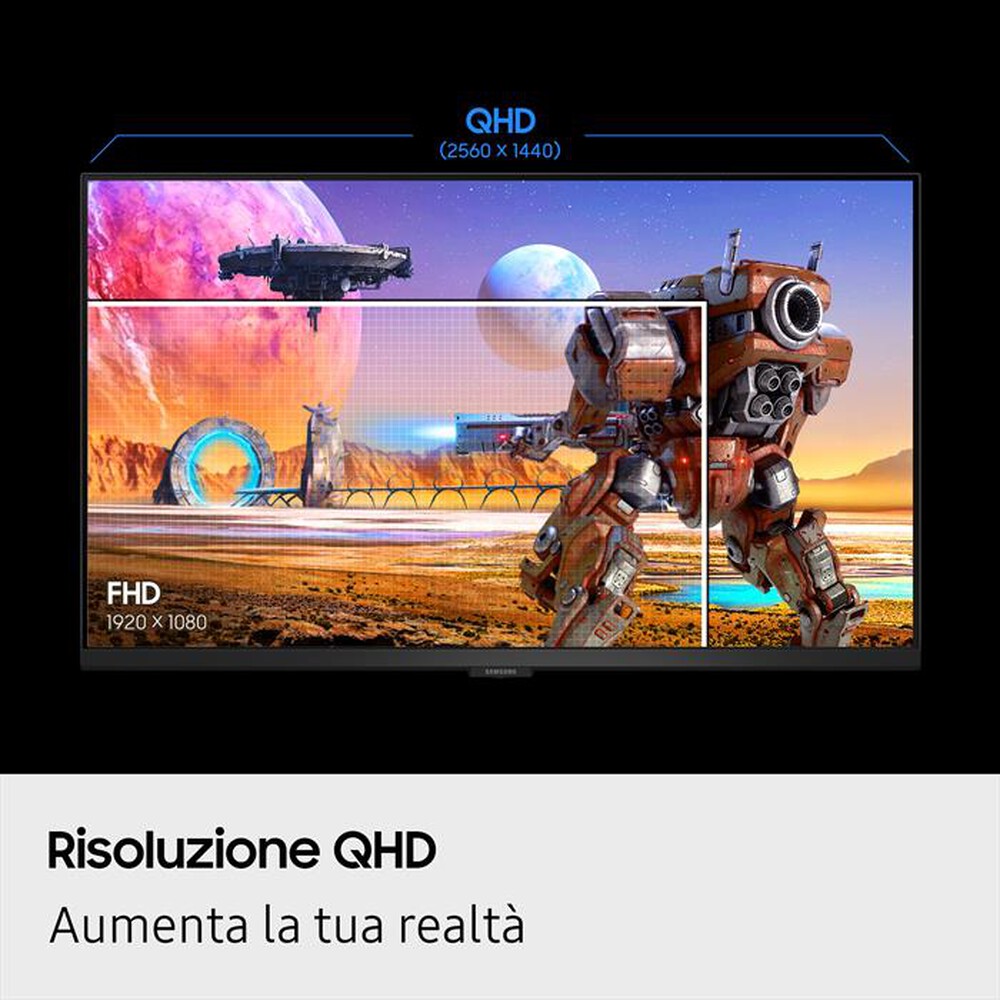 Immagine del prodotto SAMSUNG - MONITOR GAMING ODYSSEY G6 - G60F 27"-Black