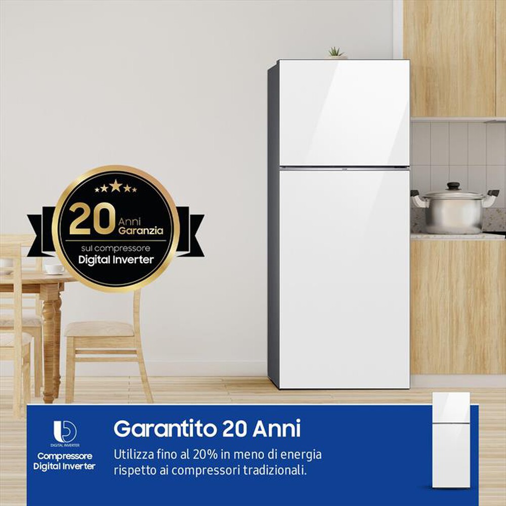 "SAMSUNG - Frigorifero 2 porte RT47CB662612ES Classe E 465 lt-CLEAN WHITE"