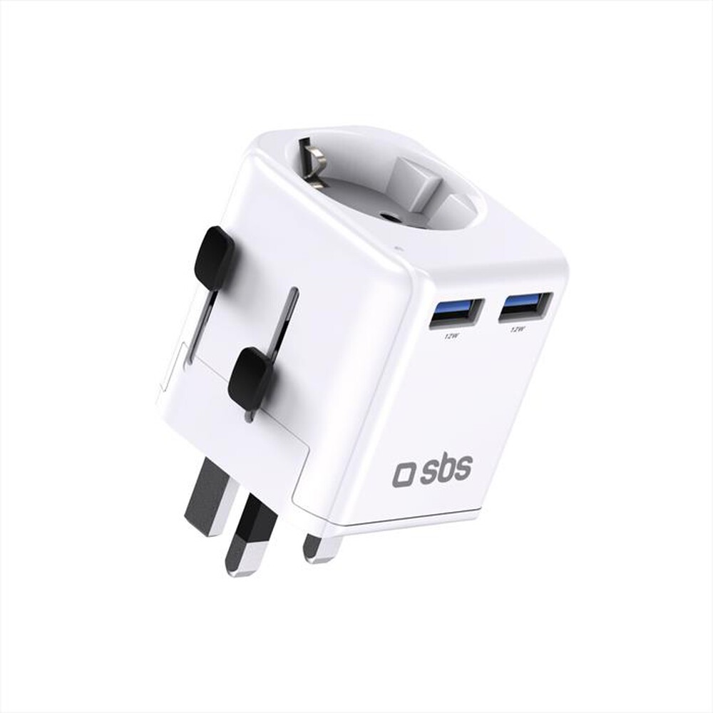 Immagine del prodotto SBS - Universal grounded adapter to EU plug-Bianco