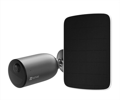 EZVIZ - Telecamera da esterno EB3 + SOLAR PANEL TYPE C NEW-Nero