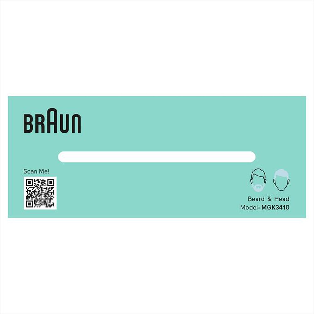 "BRAUN - Regolabarba MGK3410-NERO"