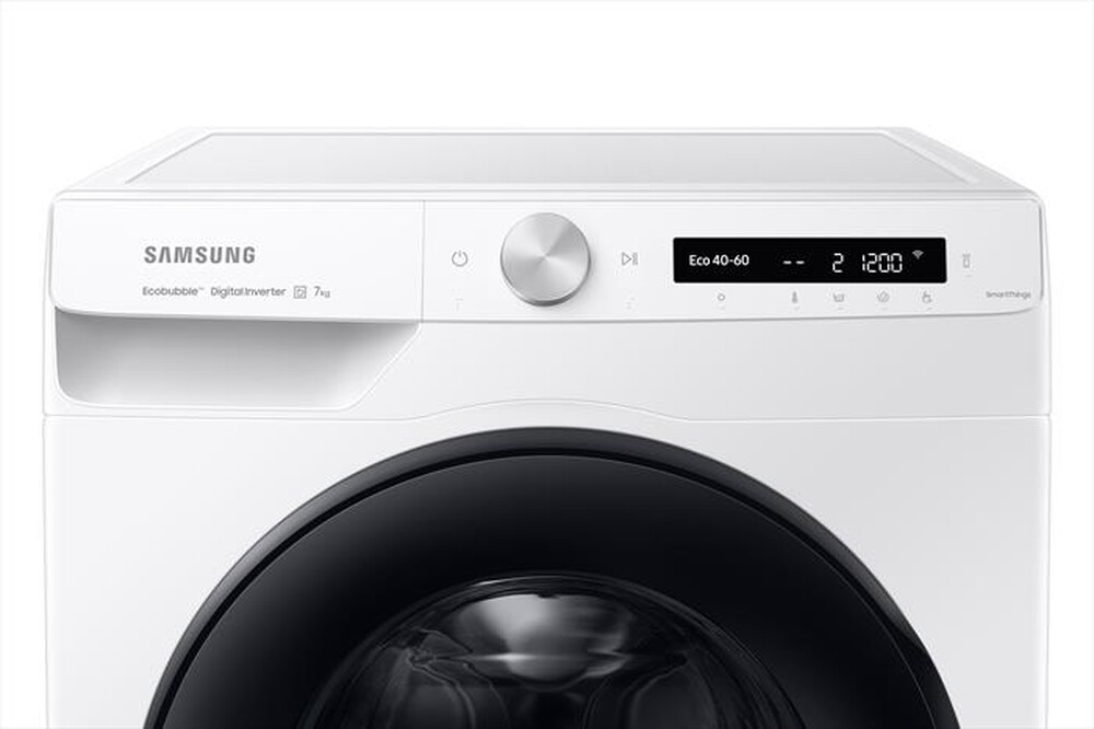 "SAMSUNG - Lavatrice slim WW70A6S28AW/S3 ULTRAWASH AICONTROL-bianco oblò Shiny Black"