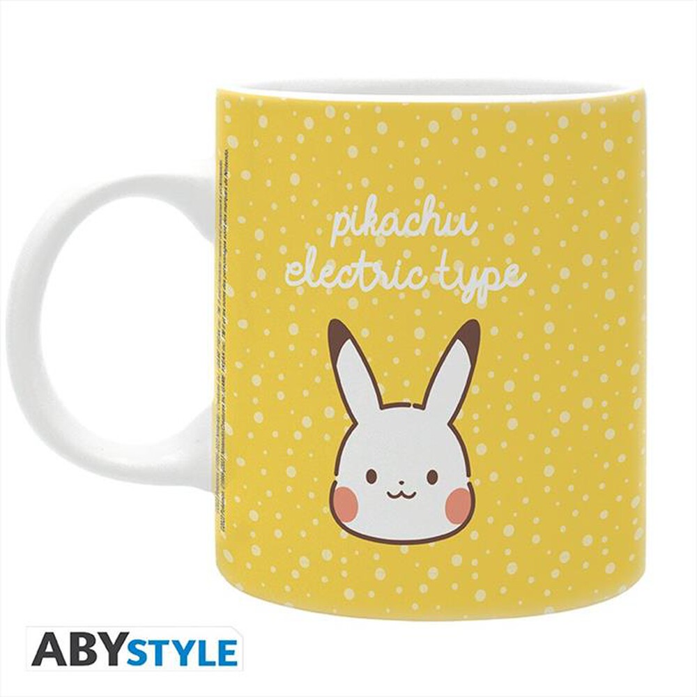 "ABYSSE - POKEMON Tazza 320 ml PIKACHU ELECTRIC TYPE-giallo"
