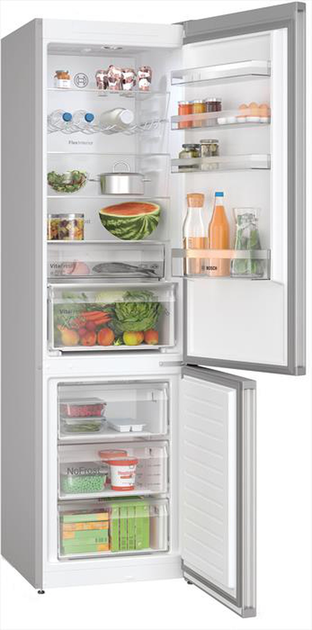 "BOSCH - Frigorifero combinato KGN397LDF Classe D-Acciaio inossidabile"