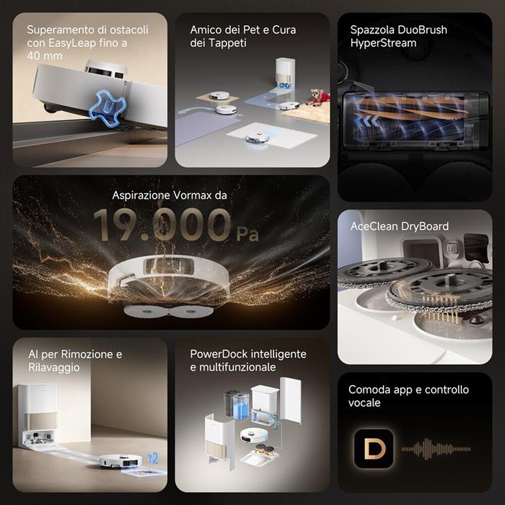 Immagine del prodotto DREAME - Aspirapolvere robot L40s VIM PRO ULTRA-Bianco / Oro
