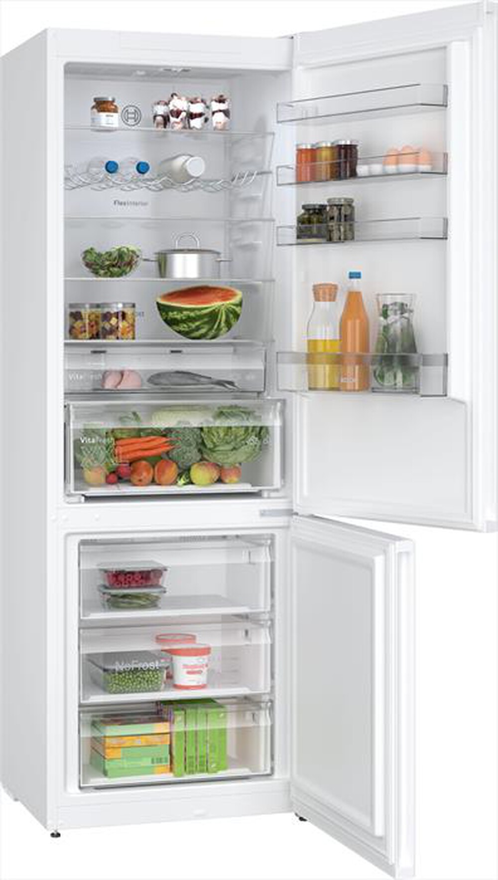 "BOSCH - Frigorifero combinato KGN497WDF Classe D 440 lt-Bianco"