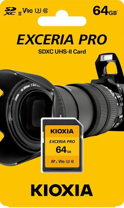 KIOXIA - SD EXCERIA PRO NPR1 UHS-II 64GB-Giallo