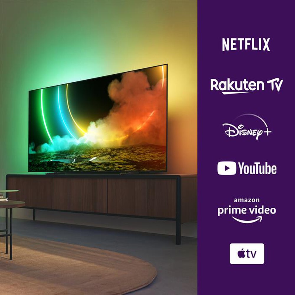 "PHILIPS - SMART TV OLED AMBILIGHT 4K 65\" 65OLED706/12-Black"