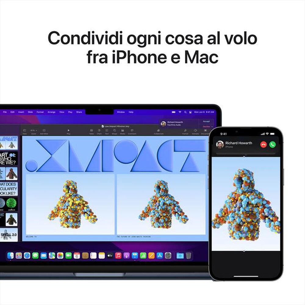 Immagine del prodotto APPLE - MacBook Air 13 M2 8-core CPU 10-core GPU 512GB SSD-Mezzanotte