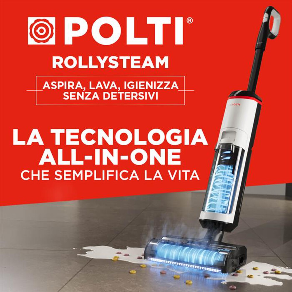 Immagine del prodotto POLTI - Lavapavimenti ROLLYSTEAM WD30C-bianco/nero
