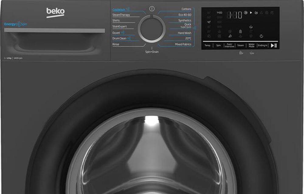 "BEKO - Lavatrice BMEUWT41241M 12 Kg Classe A-Antracite"