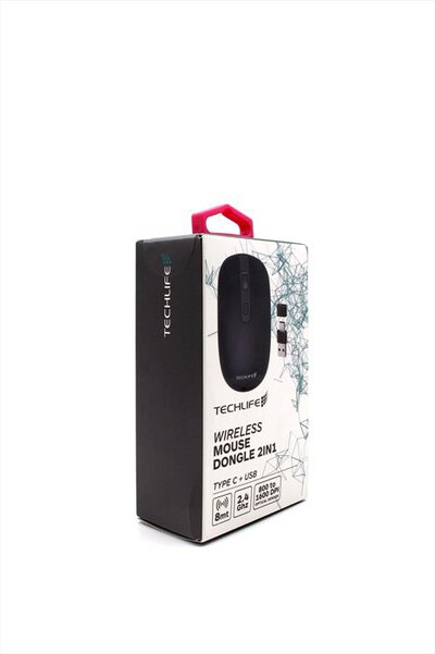 TECHLIFE - TLIT0001B MOUSE WIRELESS 2-Nero