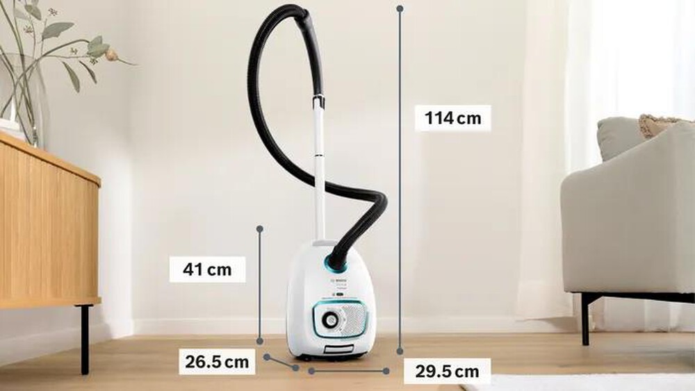 "BOSCH - SERIE 4 ASPIRAPOLVERE CON SACCO PROHYGIENIC-Black,White"
