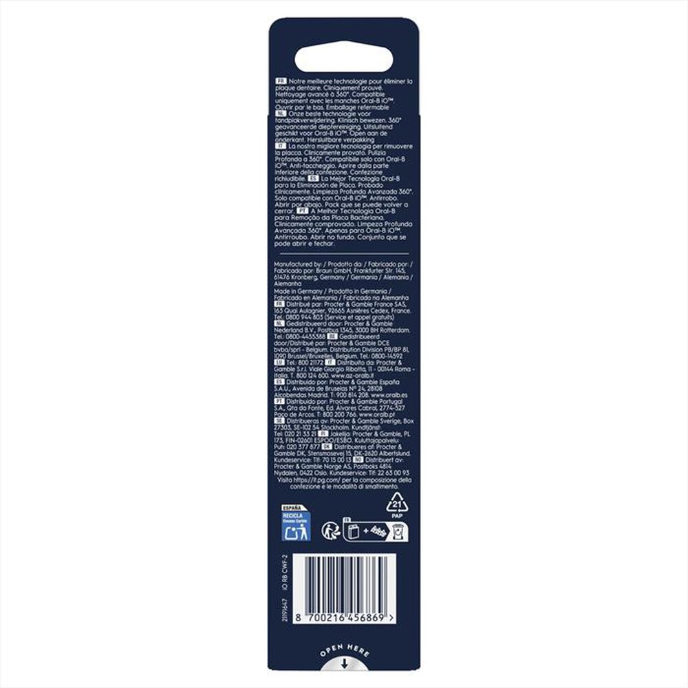 "ORAL-B - OB PW REFILL ULTIMATE CLEAN WHITE X2CT-BIANCO"