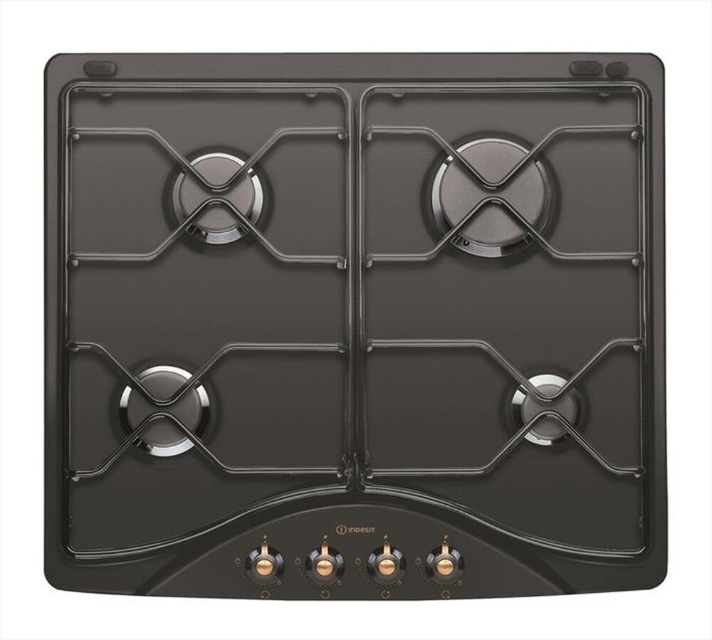"INDESIT - Piano cottura a gas PN 642 /I (AN) 4 fuochi-Antracite"