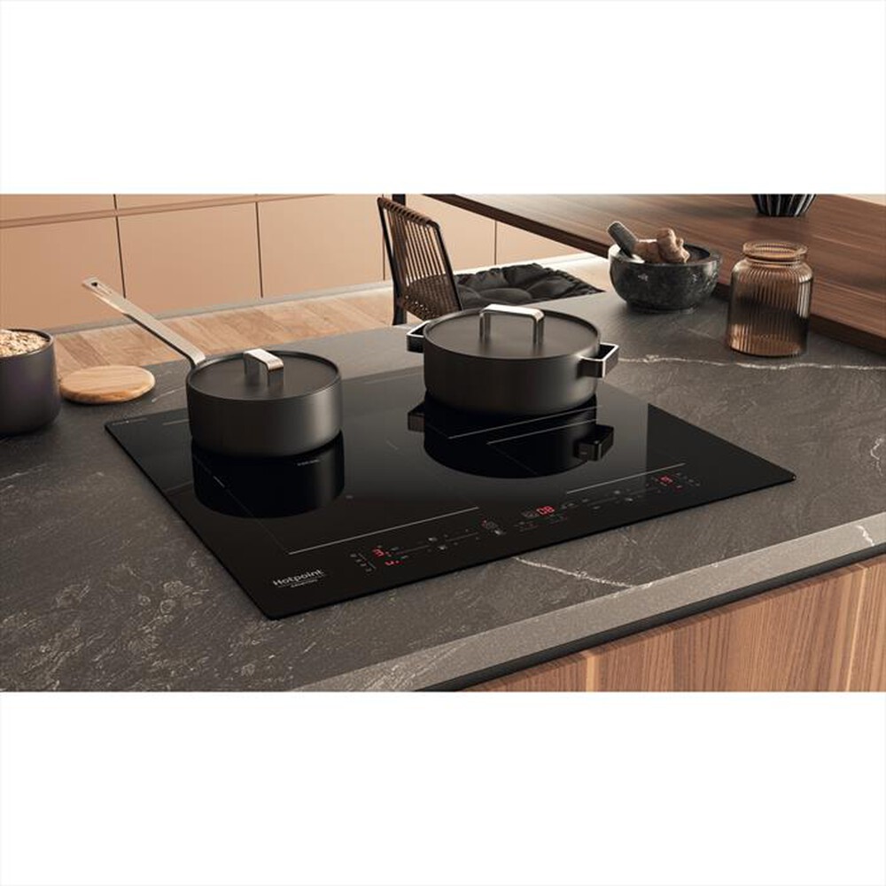 "HOTPOINT ARISTON - Piano cottura elettrico CLEANPROTECT HB 4860C CPNE-Nero"