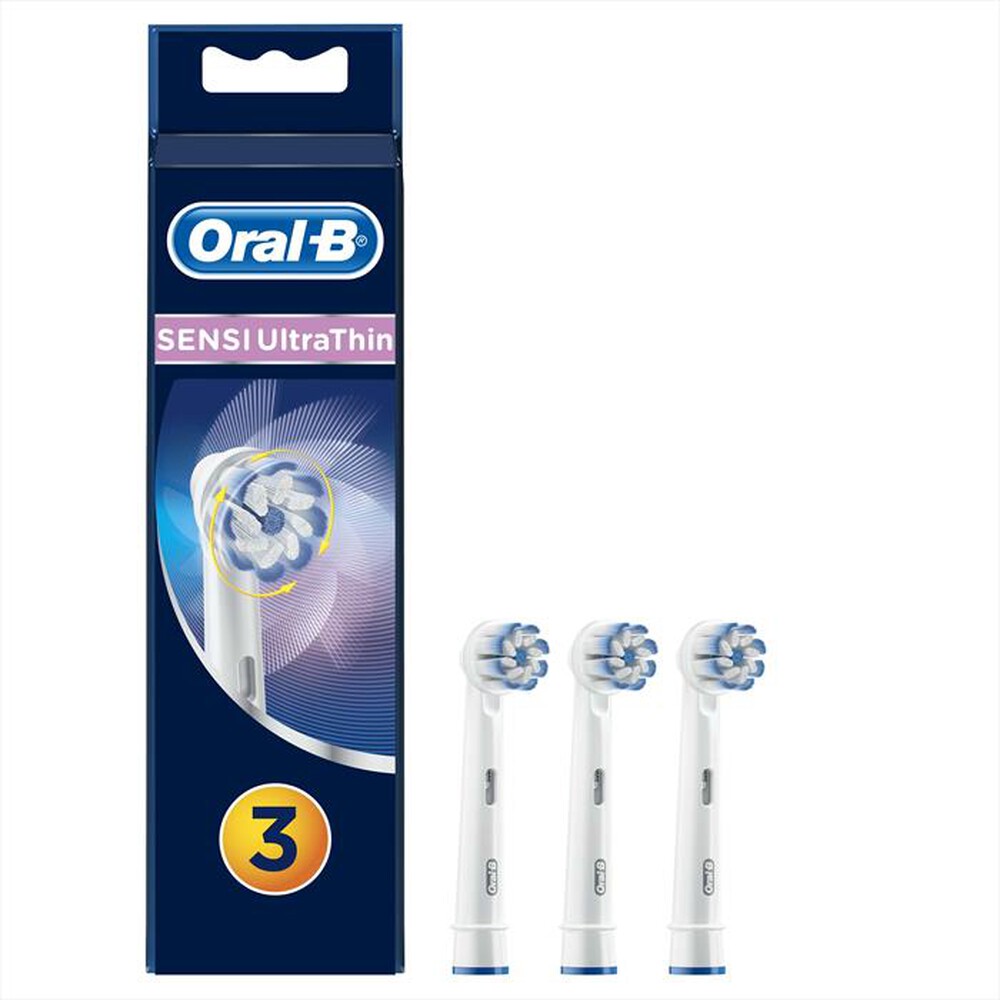 "ORAL-B - Testine Sensi Ultrathin, 3 Pezzi-Bianco"