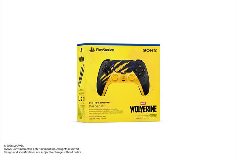 Immagine del prodotto SONY COMPUTER - Controller DualSense Wolverine Battle Limited Ed.-Nero, Giallo