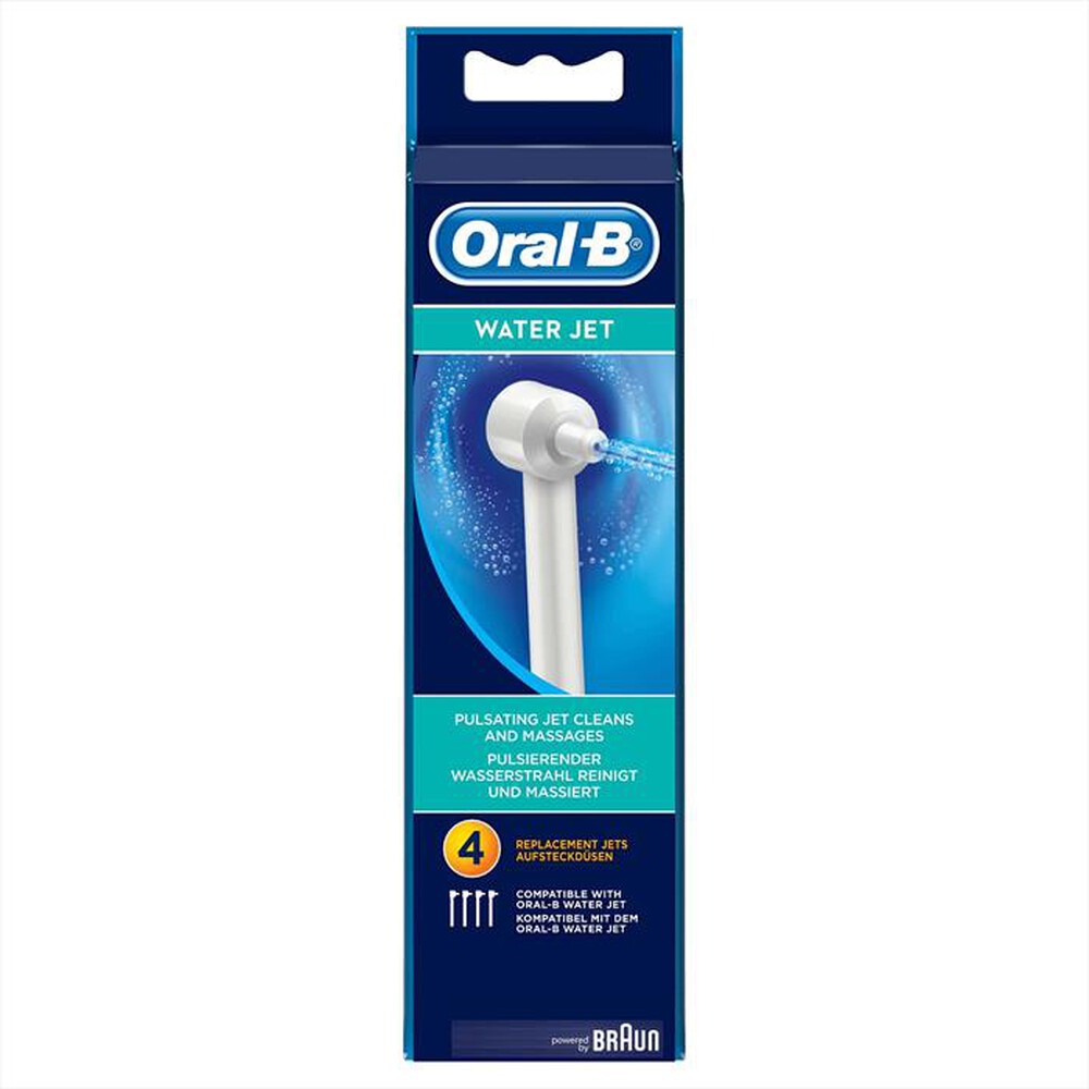 "ORAL-B - TESTINE DI RICAMBIO OXYJET, 4 PEZZI-Bianco"