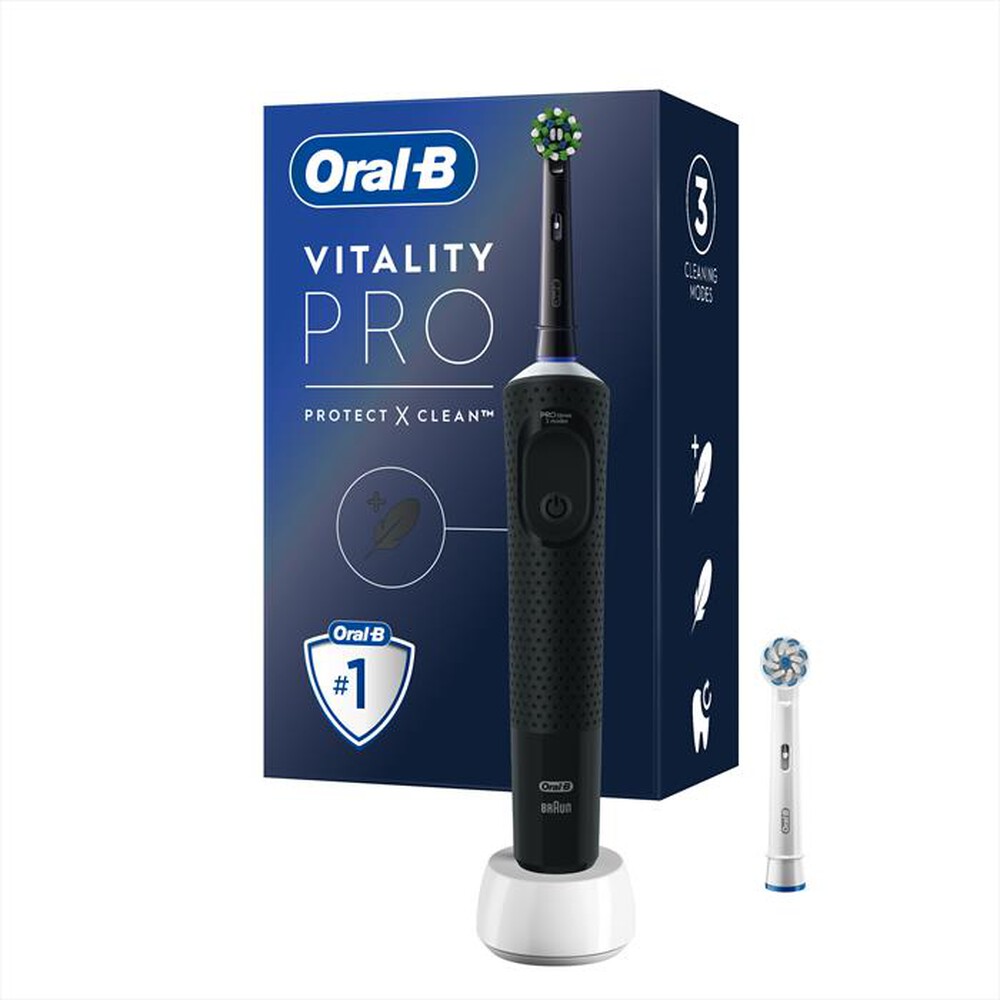 "ORAL-B - Spazzolino Elettrico Ricaricabile VITALITY PRO-Nero"
