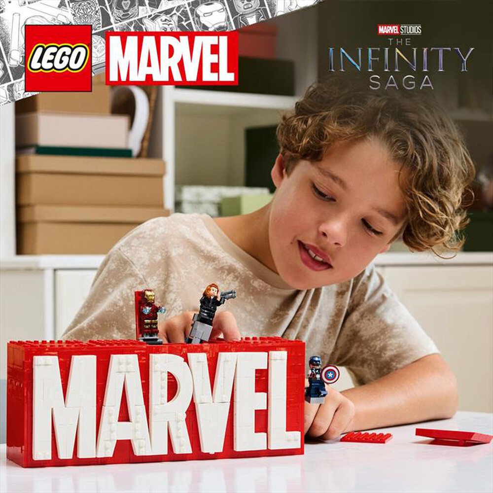Immagine del prodotto LEGO - SUPER HEROES MARVEL Logo e Minifigure MARVEL 76313