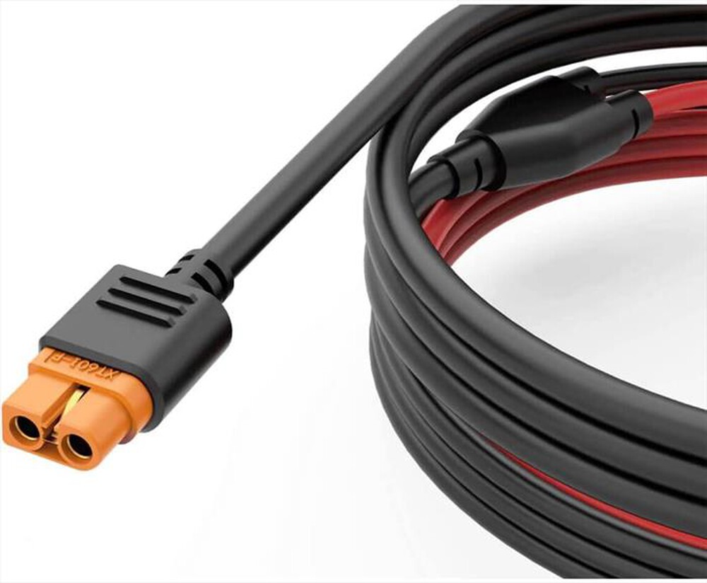 "ECOFLOW - CAVO DI RICARICA PER PANNELLI SOLARI 5M-Nero e Rosso"